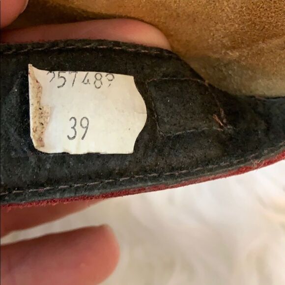 Naot Carly Red/Maroon Leather Slide Sandal Sz 8.5 - Picture 5 of 6